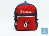 mochila M  azul vermelha Minnie