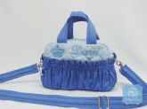 Bolsa P azul claro e azul royal