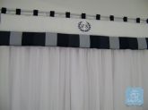 cortina azul branco e cinza
