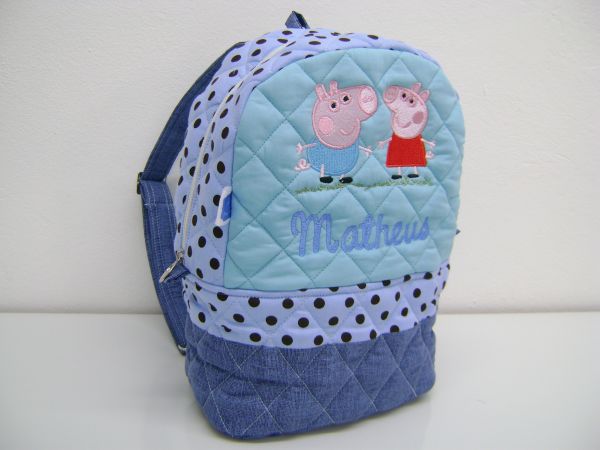 mochila p peppa e george