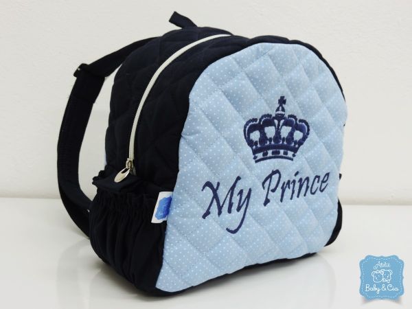 mochila PP azul  princess